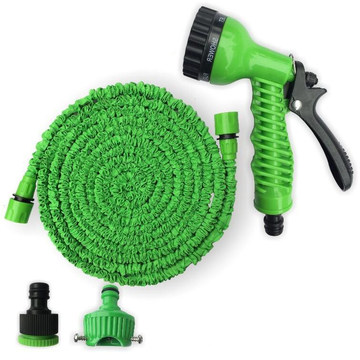 OEM Rubber Expandable Flexible Garden Water Hose with Adjustable Spray Gun